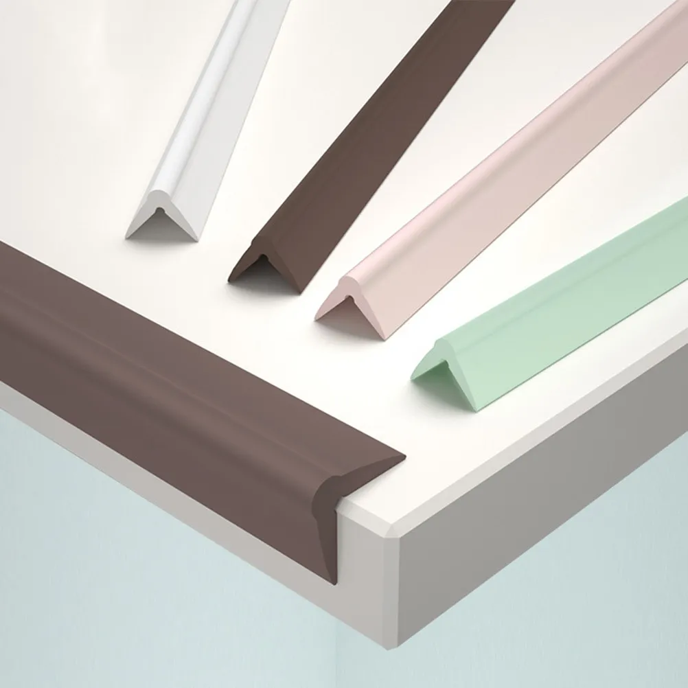 

2 шт. Защитные уголки из мягкого силикона, противоударные, для безопасности детей, для столов, мебели, краев, коричневые