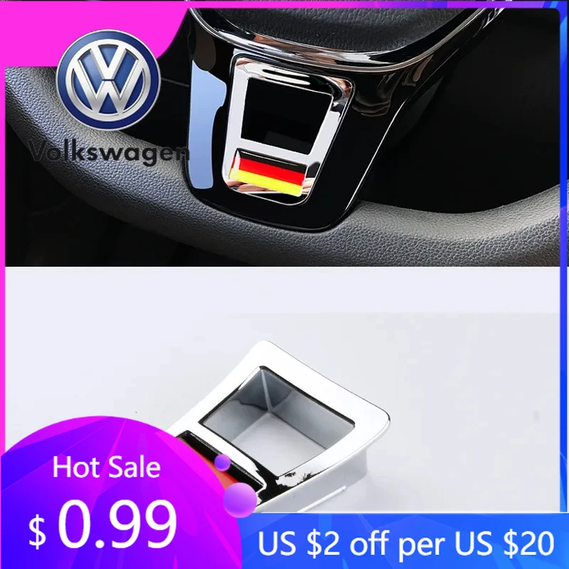 Fundas Decorativas para Volante de Coche Volkswagen VW 2026, Accesorios para Volkswagen GOLF 7 GTi MK7 POLO 2014 2015 P