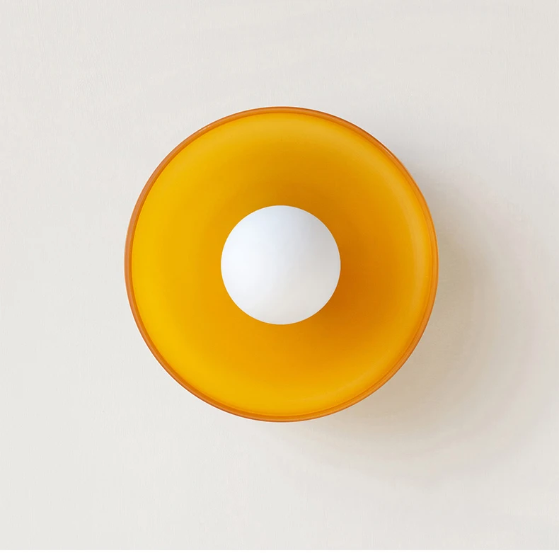 Modern Vintage Glass Ceiling Light Hallway Balcony Kitchen Light Bedroom Ceiling Light Multi-Colored Glass