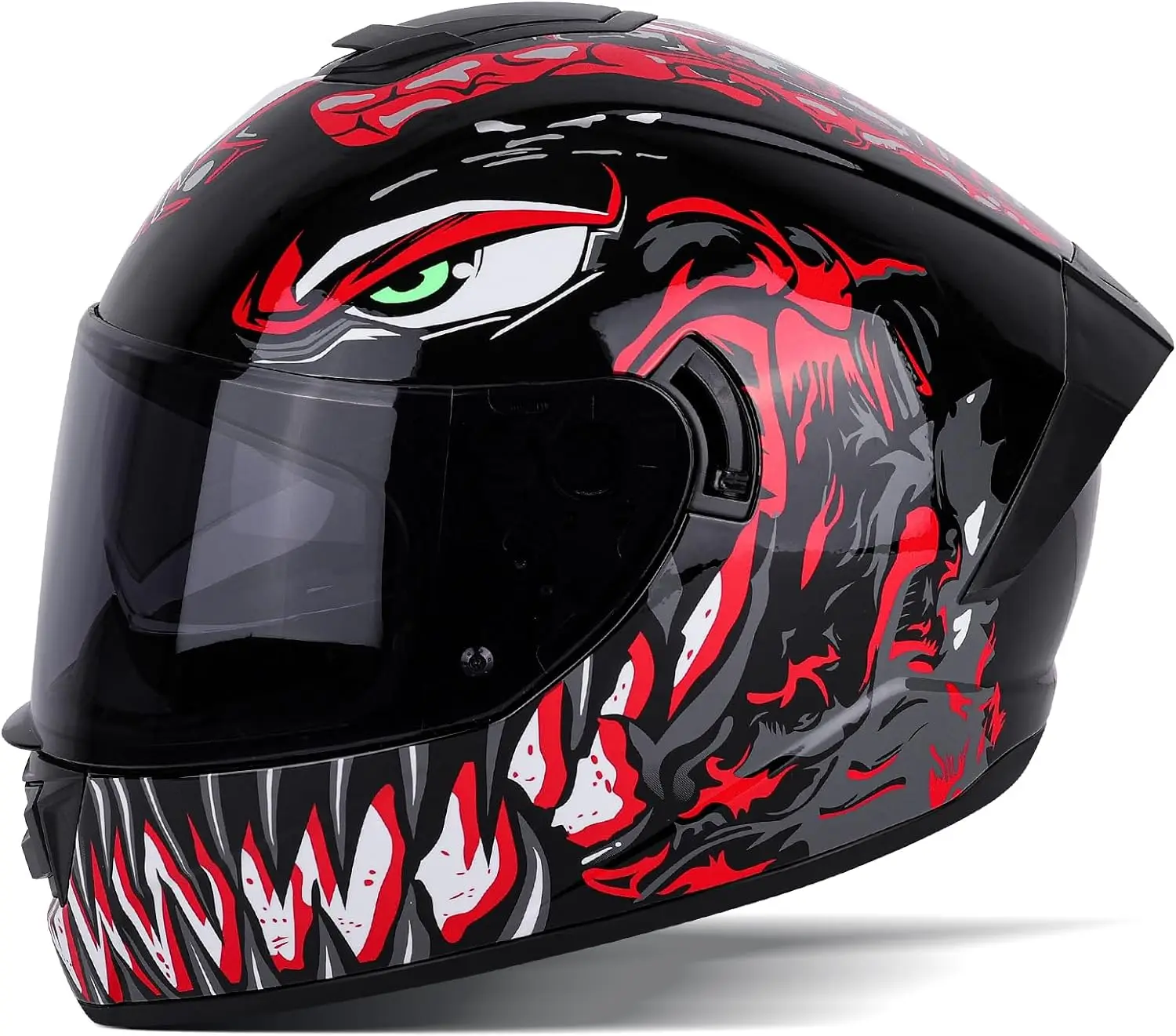 

BSDDP Unisex-Adult Full Face Motorcycle Helmet DOT Approved Motorbike Moped Street Bike Racing Crash Helmet with Graphic