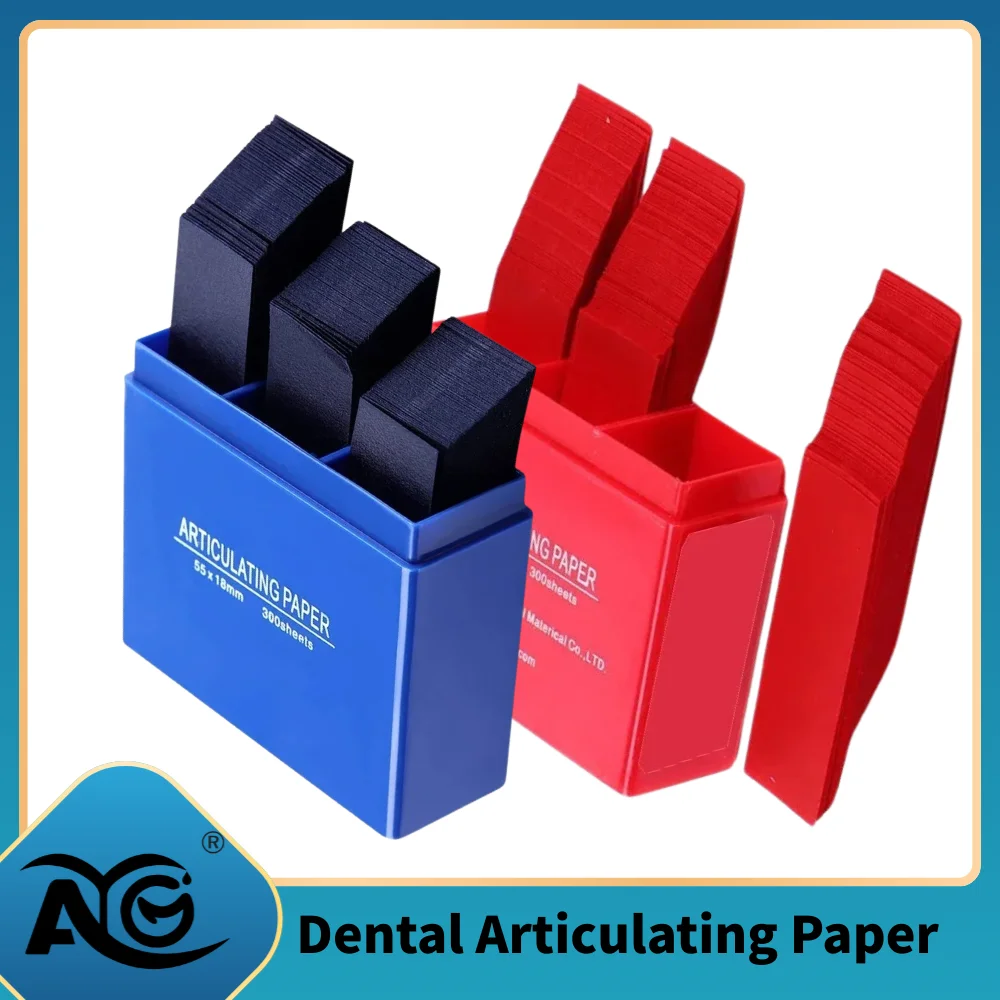 

300 листов/коробка, стоматологические артикуляционные бумажные полоски, красные/синие стоматологические лабораторные инструменты, отбеливание зубов в качестве стоматологических инструментов 55*18 мм
