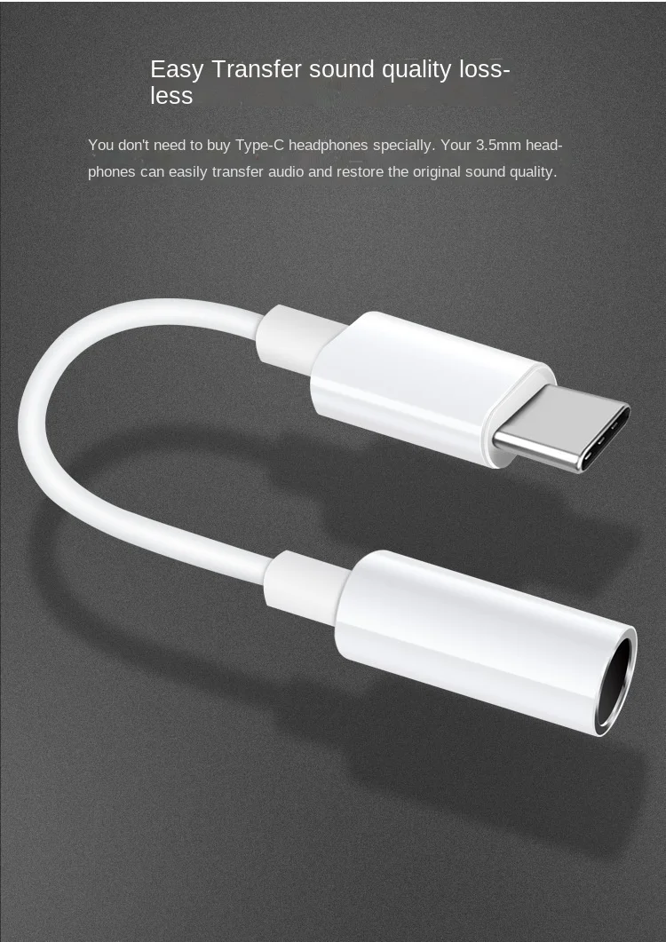 Cable adaptador de auriculares tipo C para teléfono móvil, Adaptador de Audio a 3,5 tipo C, accesorios para teléfono móvil