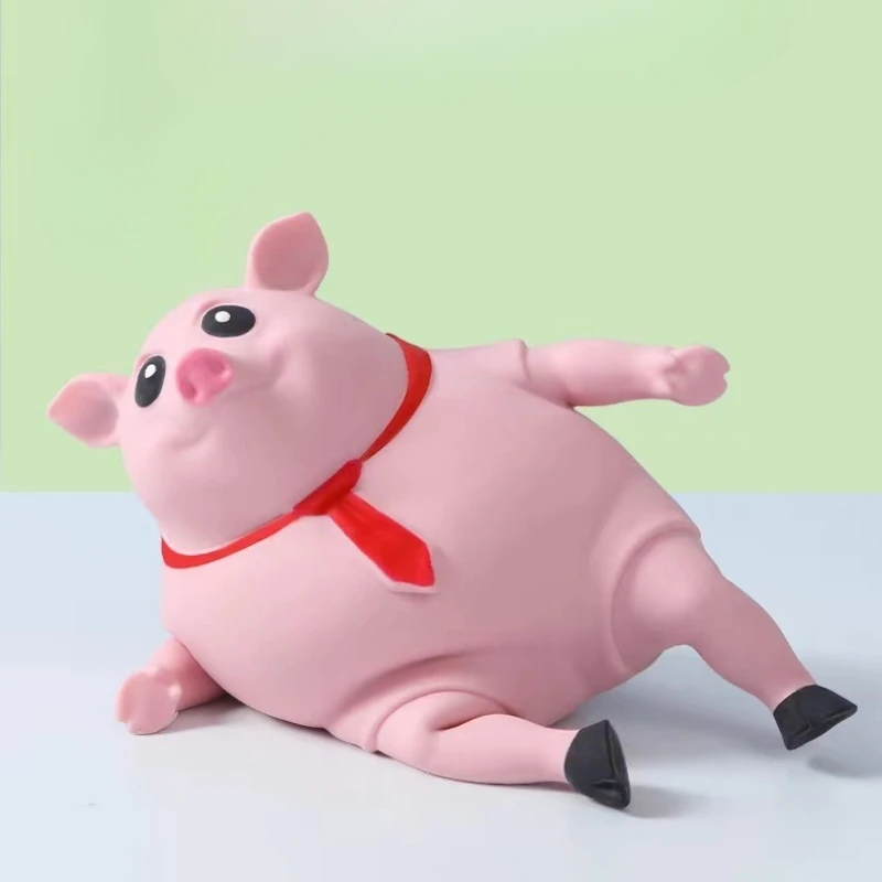 Decompression series toys Squeezing Pink Pig Stress Relieve Toy Stretch Animal Little Pig Doll Toy BirthGift For Adults Kid Xmas