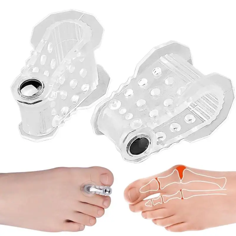 Toe Separators Magnetic Toe Splitters สำหรับผู้หญิง2Pcs ทับซ้อนกัน Corrector Toe Separators สำหรับสตรีและผู้ชาย Toes