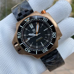 STEELDIVE SD1969S Bronze Mechanical Watch Bi-directional Bezel 1200M Water Resistant Dive Wristwatches For Men Super Luminous