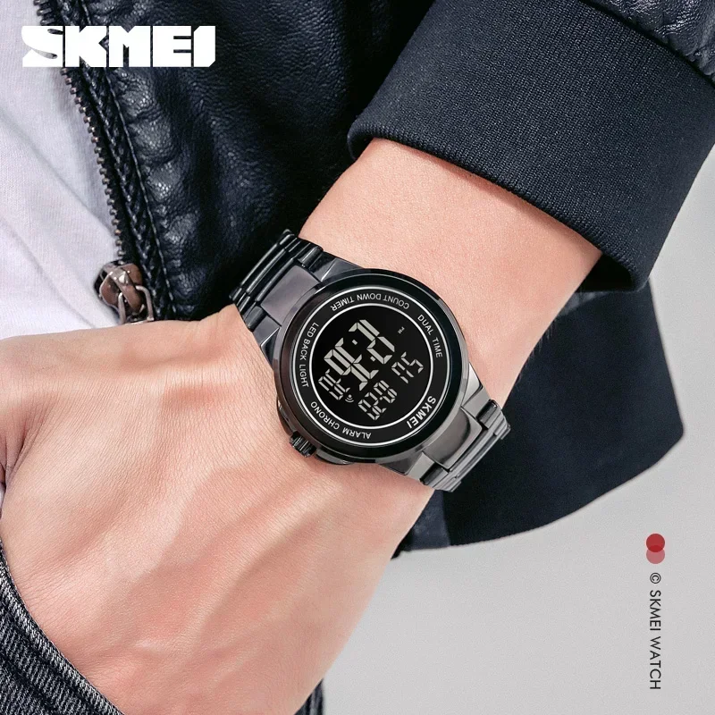 SKMEI 1712 Men Sport Watch Mens Digital Wristwatches 2 Time Stopwatch Fashion LED Waterproof Watches relogio masculino