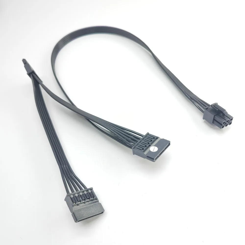 6p 6Pin do płyta główna komputera HDD 3-portowy 3 kabel zasilający SATA dla CORSAIR ATX PSU RM1000X RM750X moduł serii RMX 850X