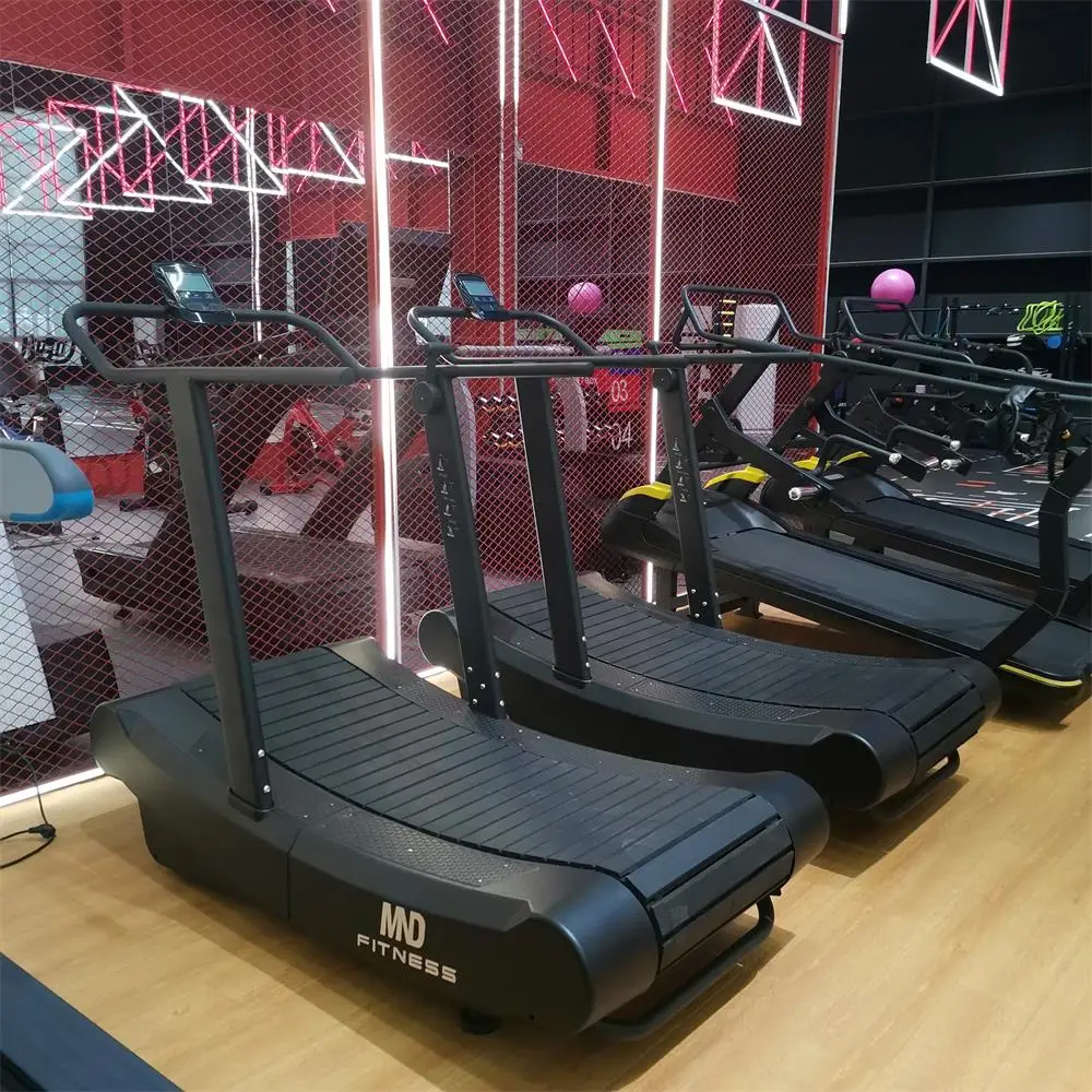 Self-Generating Commercial Treadmill Exercise Running Machine Curved Treadmill