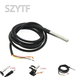 Roestvrijstalen Waterdichte Ds18b20 12/3/5M Draad Temperatuur Sonde Temperatuursensor 18b20 Kabel Voor Arduino