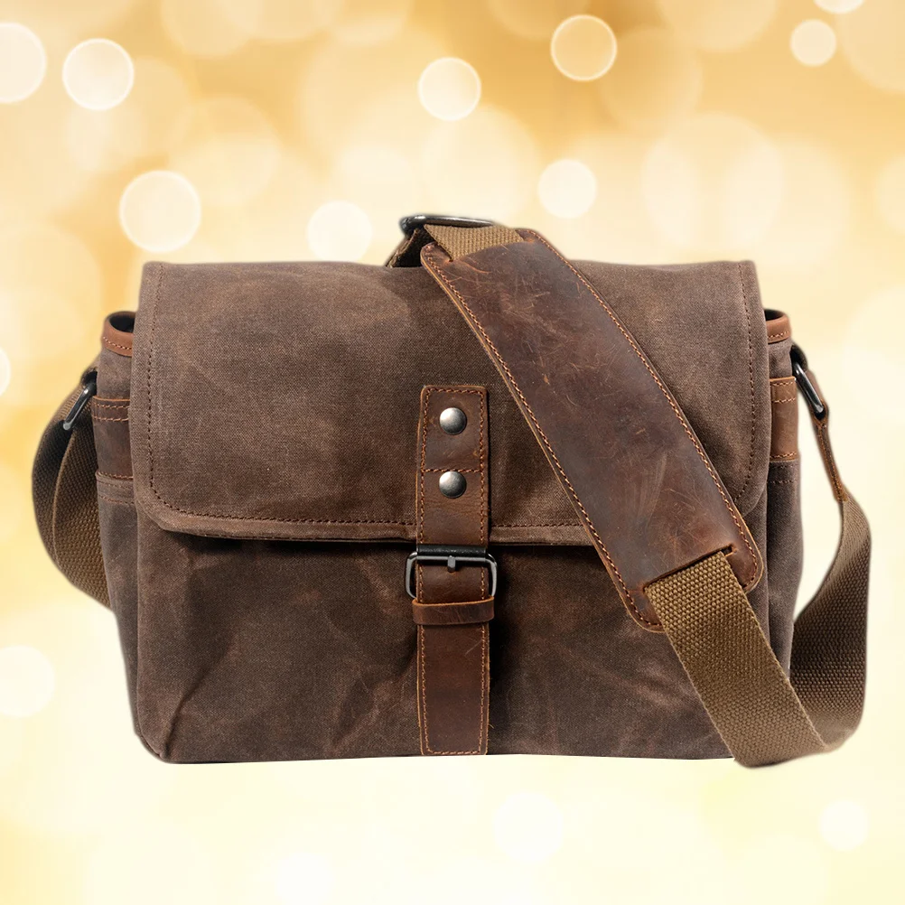 Водонепроницаемая парусиновая сумка для фотоаппарата, повседневная легкая защитная сумка на одно плечо, противоугонная, устойчивая к разрыву, уличное цифровое хранилище