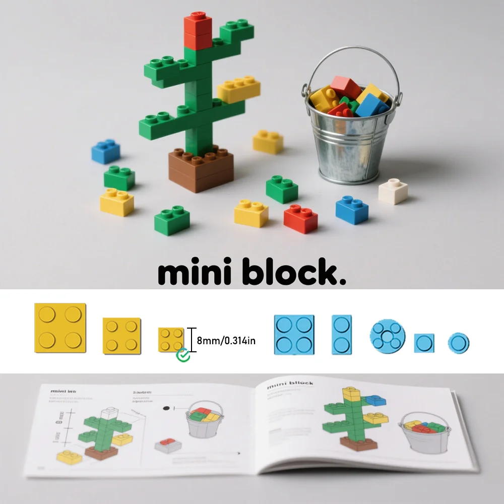 Random blind box of building block toys, unlock the little surprises of assembly and take care of the happy time