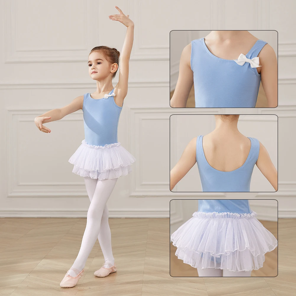 Girls Ballet Leotards Dance Clothes Bodysuit Ballet Tutu Dress For Kids Dance Tights Gymnastics Dancewear Balleriana Clothes