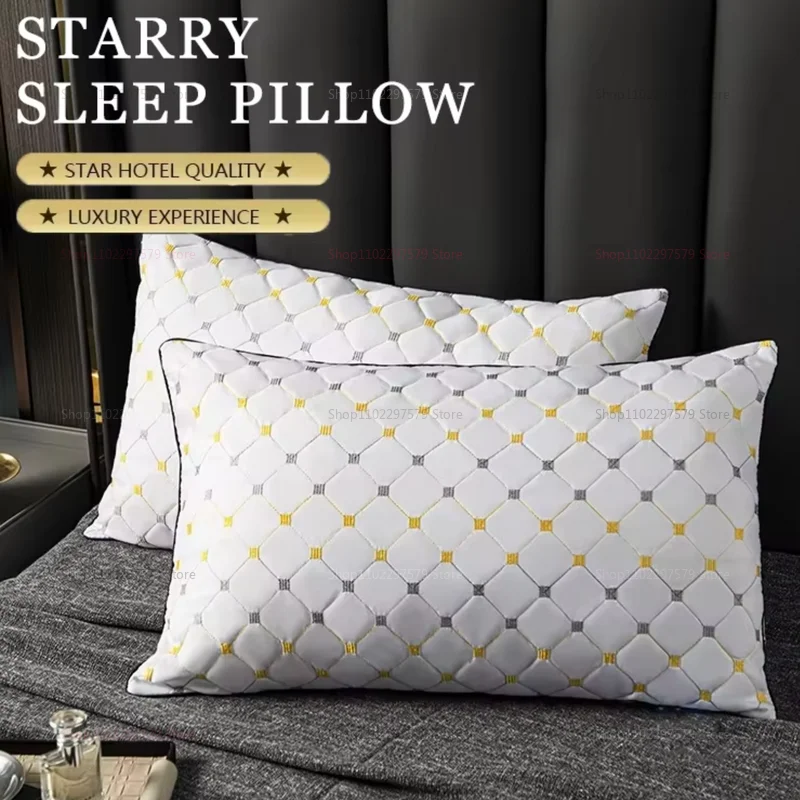 Almohada lavable de algodón, almohada central para Hotel, protección de columna Cervical, almohada para siesta para adultos en casa, estera para dormitorio de estudiantes