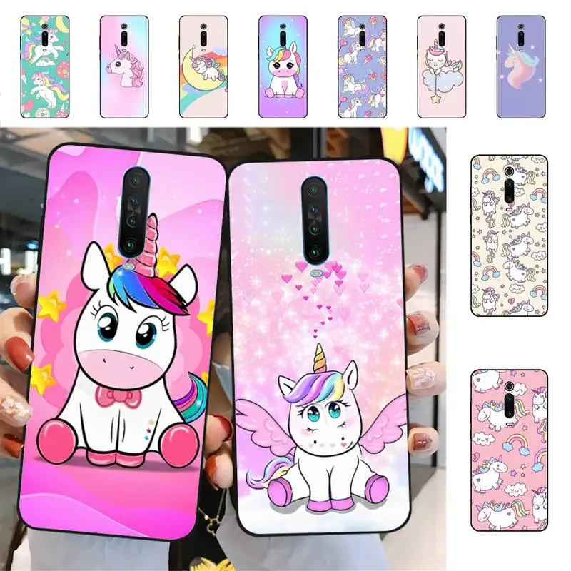 Lovely Cartoon Unicorn Phone Case for Redmi 5 6 7 8 9 A 5plus K20 4X S2 GO 6 K30 pro