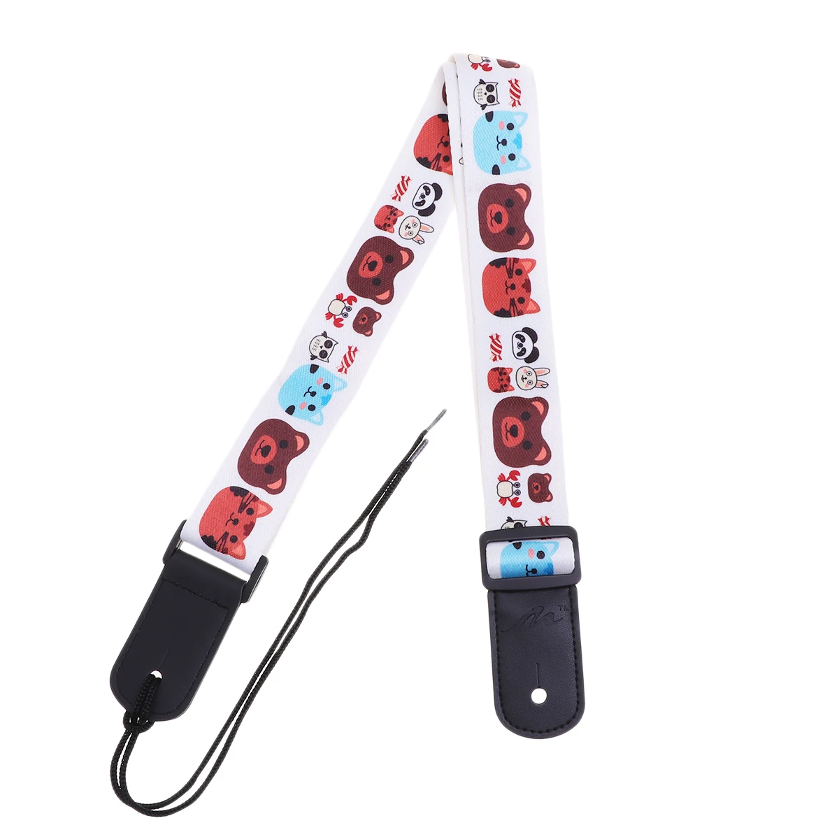 

Adorable Cartoon Bear Shoulder Premium Soft Polyamide Adjustable For Ukulele Guitar Durable Pu Ends Cute Animal Design