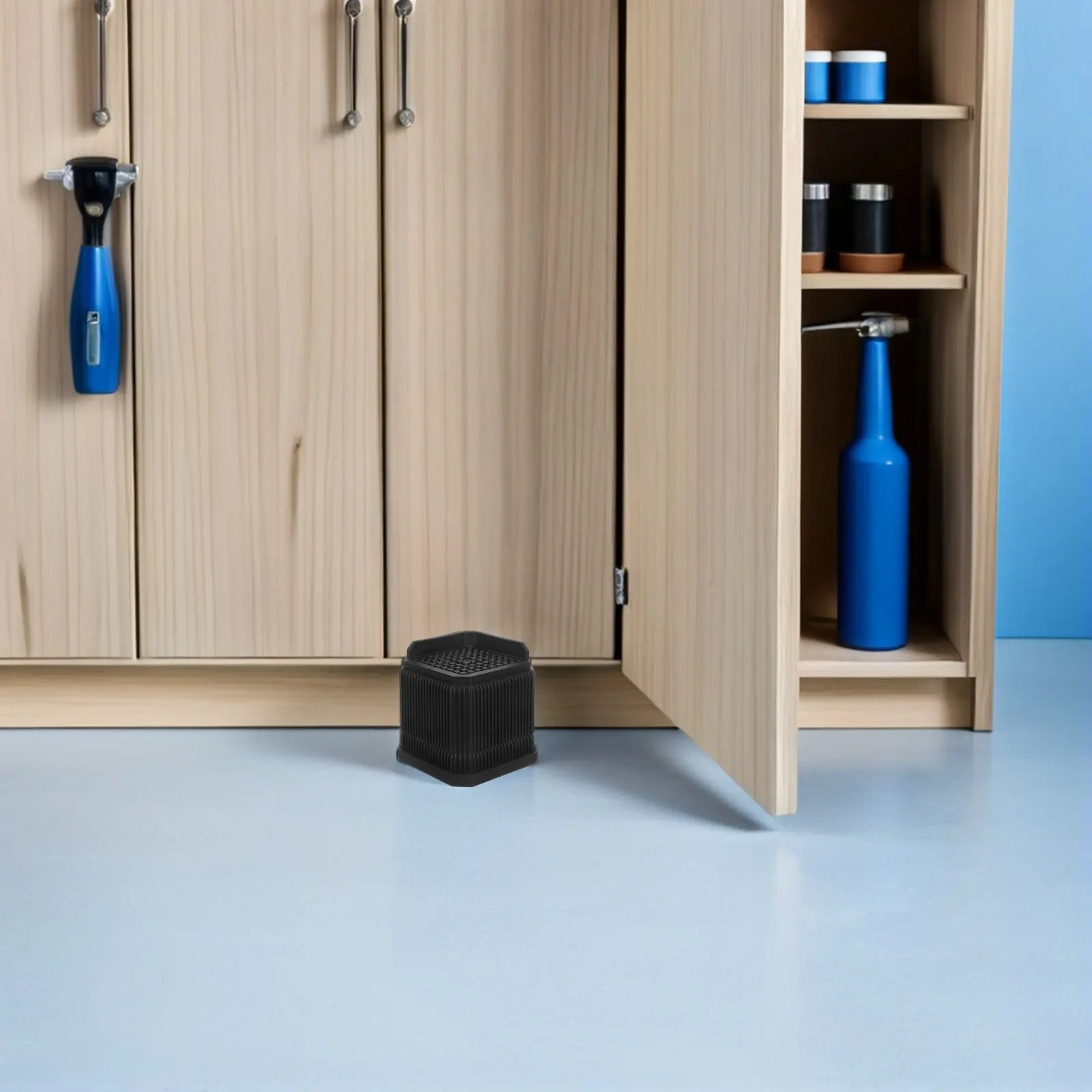 

4Pcs Furniture Risers Bed Lifts Heavy Duty Stackable Non Slip Sofa Table Chair Bottom Levelers 7.6x7.6cm Furniture Height