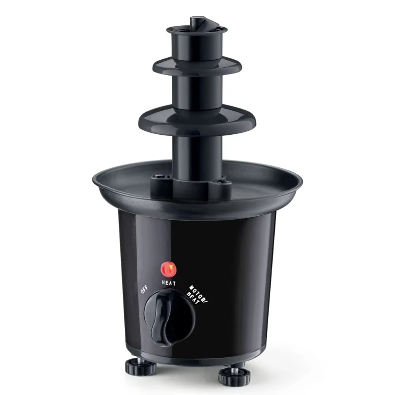 

Mini Chocolate Fountain 3 Tiers Electric Three Layer Kitchen Party Chocolate Fondue Fountain