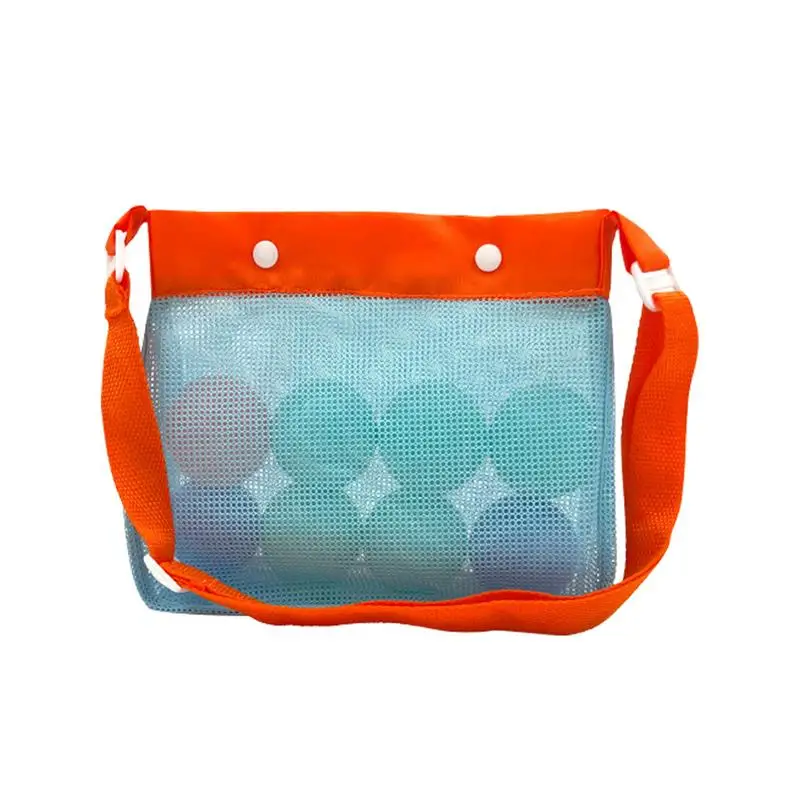 Kids Beach Bag Mesh Storage Bags Toy Beach Sand dredging Tool Children Shoulder Storage Bag Women Cosmetic Makeup Shopping Bag