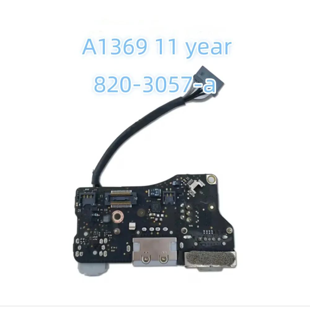 placa de audio usb para macbook air original testado tomada dc alimentacao 13 a1369 a1466 2011 2012 2013 2014 2023 2023 01