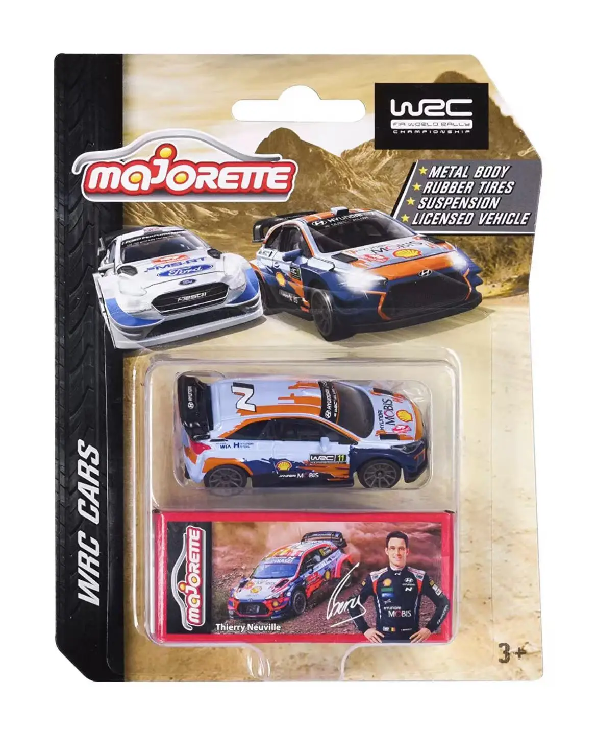 NEW Majorette WRC Cars Ford Fiesta  i20 1/64 Die-cast Model Collection Toy Vehicles