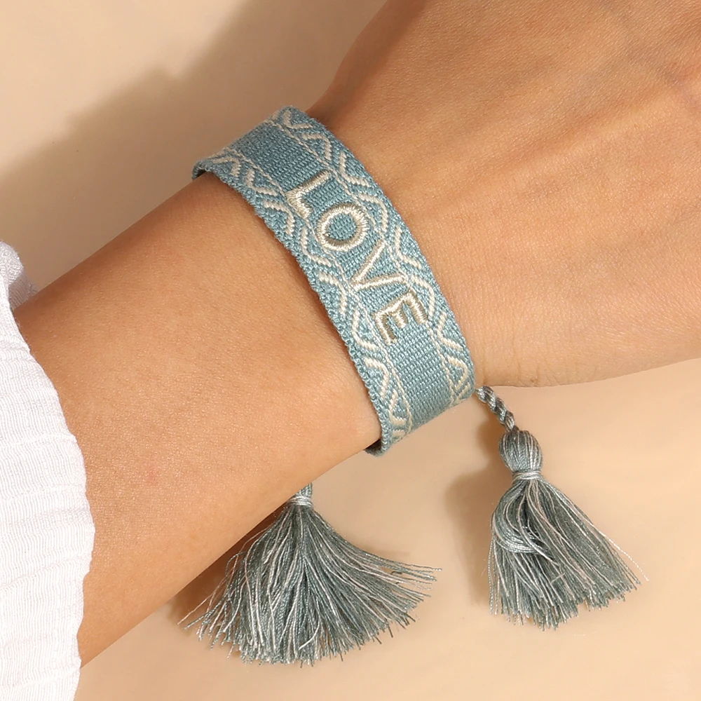 Aihua Heißer Verkauf Boho Bunte Handarbeit Gewebt Seil String Gestrickte Armband Armreifen Unisex Freundschaft Kinder Glück Schmuck Geschenke – Detail 10