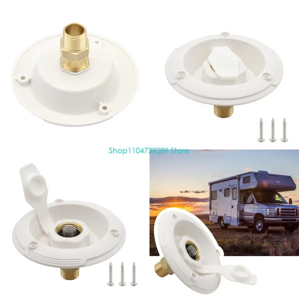 

D8KE Campers Water Filler Neck большой диаметр латун