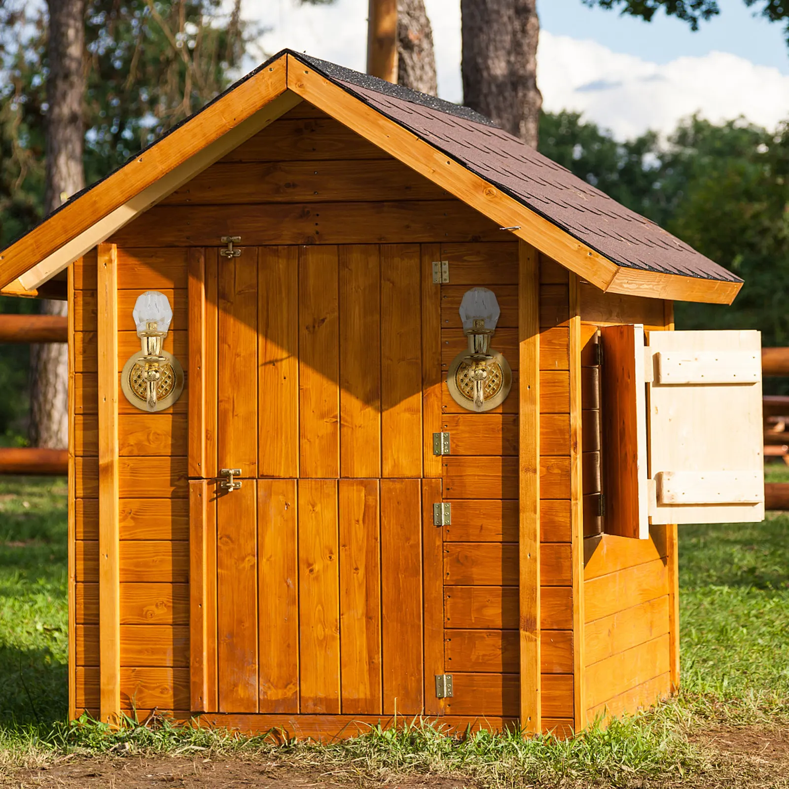 

2Pcs Wall Lamp Decorative Fairy House Accessory Mini Home Decoration Small House Ornament Miniature Furniture Mini Bedroom Lamp