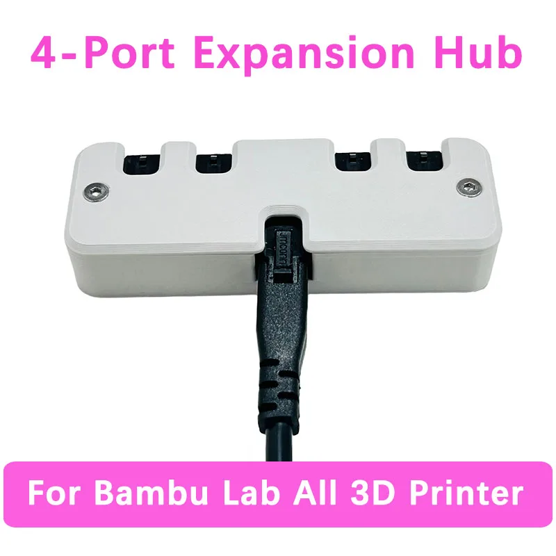 

4-Port Expansion Hub For Bambu Lab with Power Signal Protection for Bambu Lab All 3D Printer Accessory