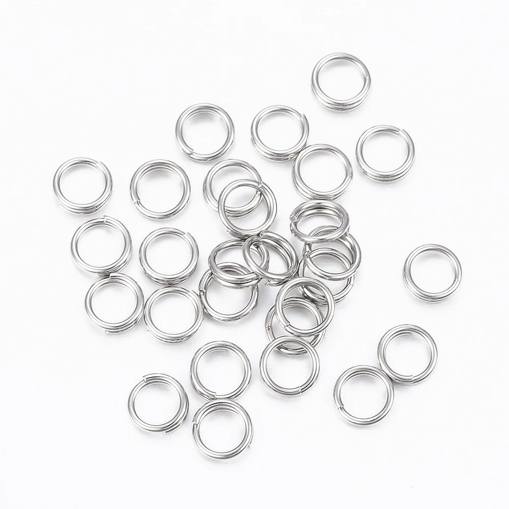 

1000Pcs Stainless Steel Split Rings Double Loops Jump Rings Connectors For DIY Jewelry Making Findings Accessories 4.5 5 7 8mm