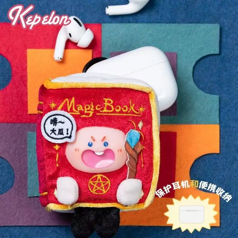 Mais recente bela flip fones de ouvido carteira kawaii pelúcia brinquedo boneca dos desenhos animados anime bonito presente aniversário diversão boneca natal