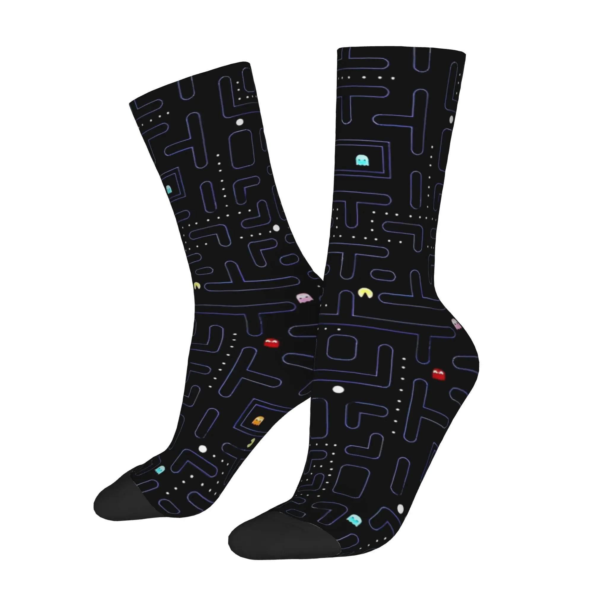 

Funny Sock BANDAI Pac Man 14 Hip Hop Quality Pattern Printed Men Socks Novelty Men's Socks