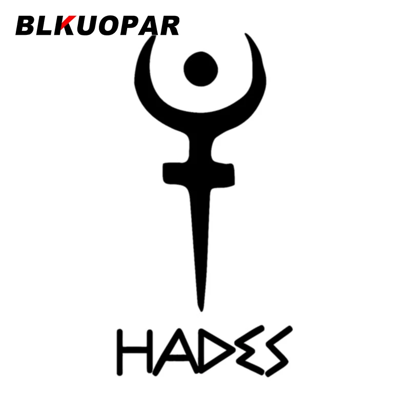 

BLKUOPAR Ancient Greek Mythology Hades Logo Car Stickers Myth Tale Decal Sunscreen Die Cut Caravan Trunk Car Goods