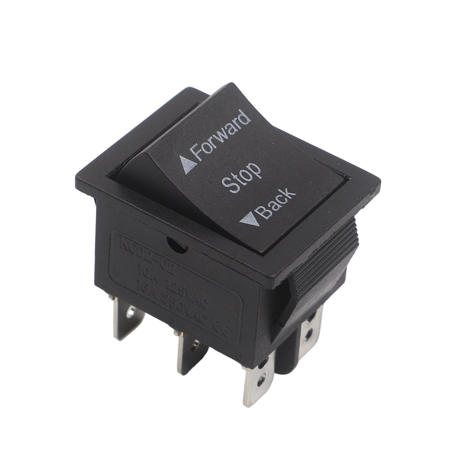 Pack de deux interrupteurs à bascule marche/arrêt pour voitures électriques, compatible avec les systèmes 6V, 12V, 24V, boîtier métallique, composants en plastique