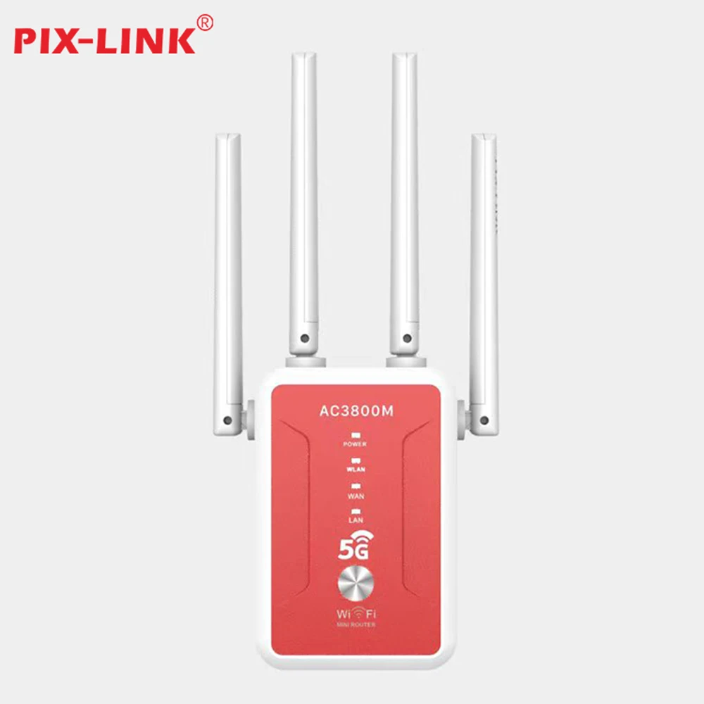 PIX-Link 1200Mbps 무선 WiFi 듀얼 밴드 리피터 Wifi 신호 부스터 5G 익스텐더 802.11ac 기가비트 WiFi 증폭기 라우터 AC32Q