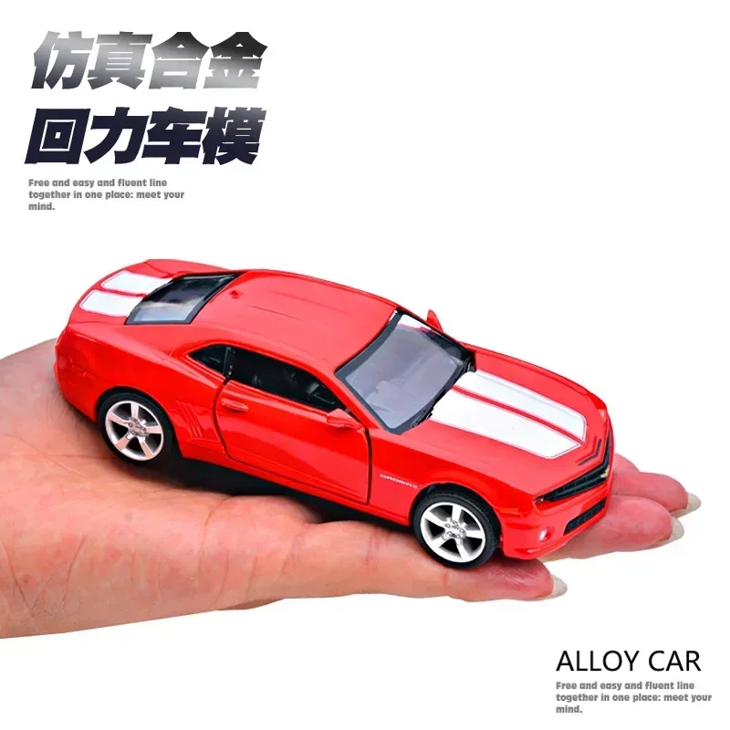 1:36 Chevrolet Camaro High Simulation Exquisite Diecasts Toy Vehicles Car Styling Sports car Alloy Model Toy Pull Back ornament