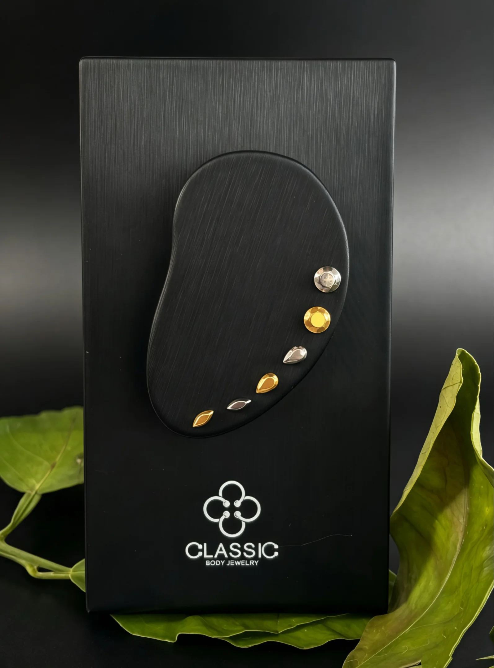 Faux leather Display Stand for 16G 14G Body Piercing Jewelry Display Holder Belly Nipple Body jewelry Organize