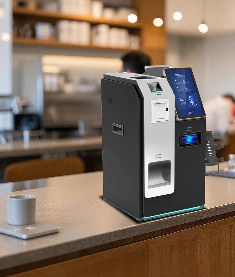 Cash Coin Recycler Payment Kiosk Machine Kiosk with Cash Acceptor Receipt Printer Cash Accept Kiosk