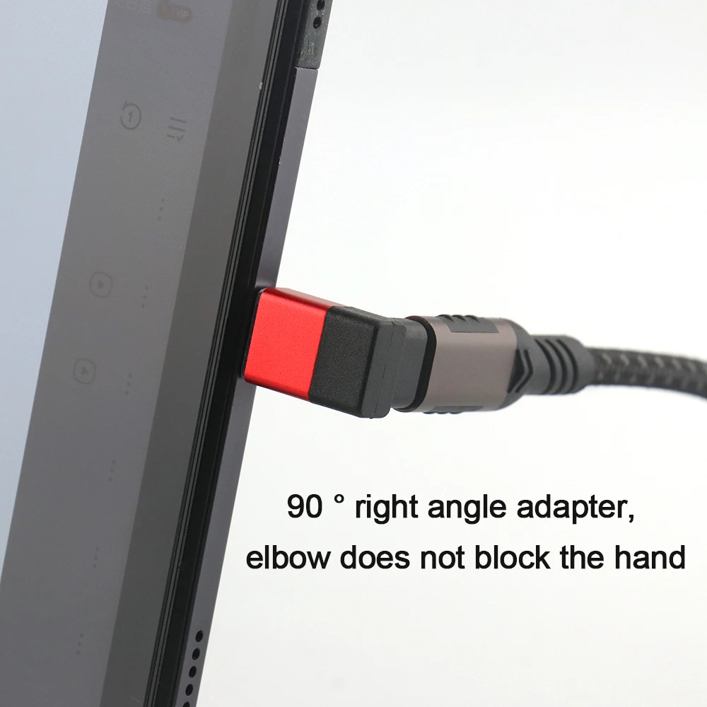 محول UGOjP USB من النوع C OTG USB4.0 40 جيجابت في الثانية 240 وات USB C إلى النوع C محول شحن سريع 90 °   محول بيانات USB C لهاتف ماك بوك