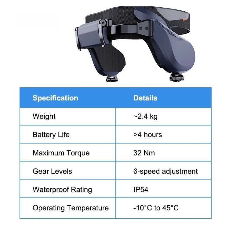 

Роботизированный экзоскелет-ходунки для поддержки при ходьбе, реабилитации нижних конечностей, легкое тренировочное устройство