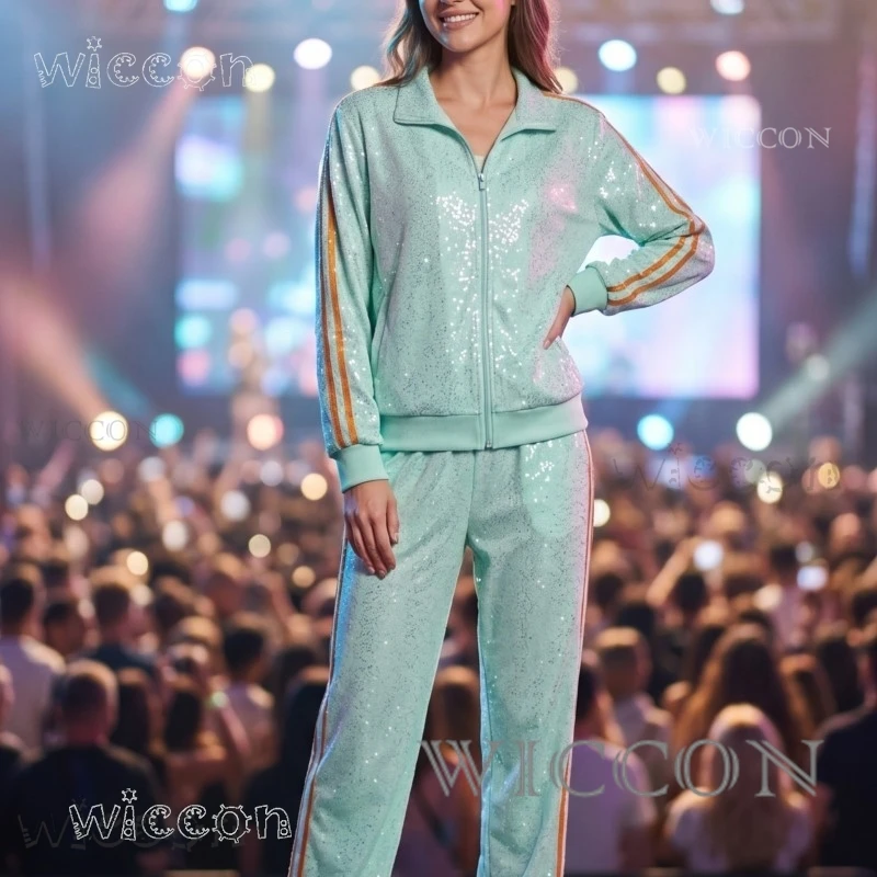 

2026 Tay-Tay Opalite Swifty Sequin Activewear Set – Same Style Cosplay Casual Pants + Outfit, Halloween Fan Call Costume