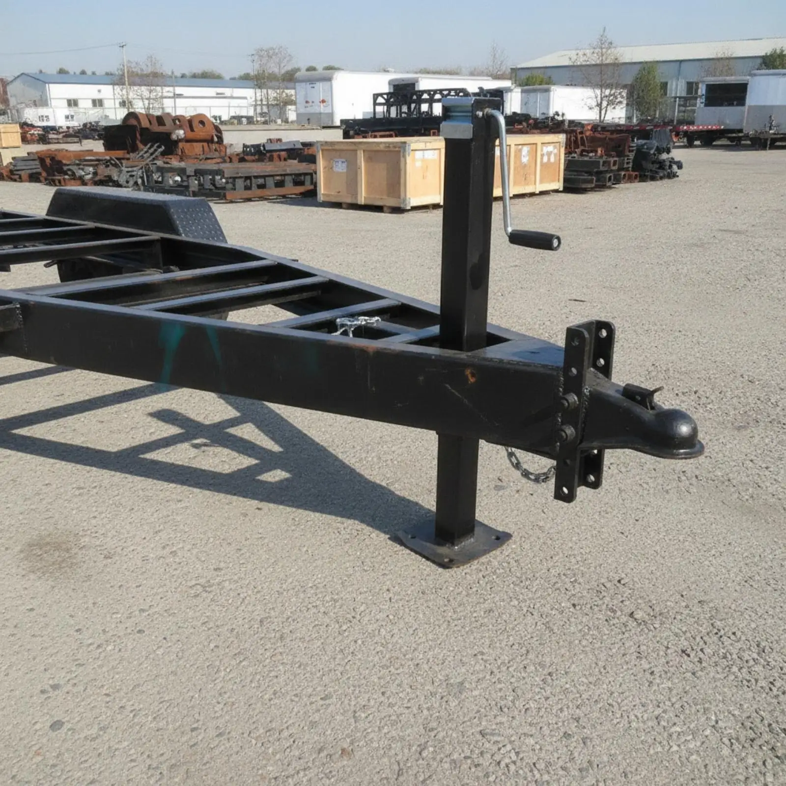 Manual Square Tube Trailer Jack Leg Galvanized Inner Coated Outer for RV Trailer Support and Parking