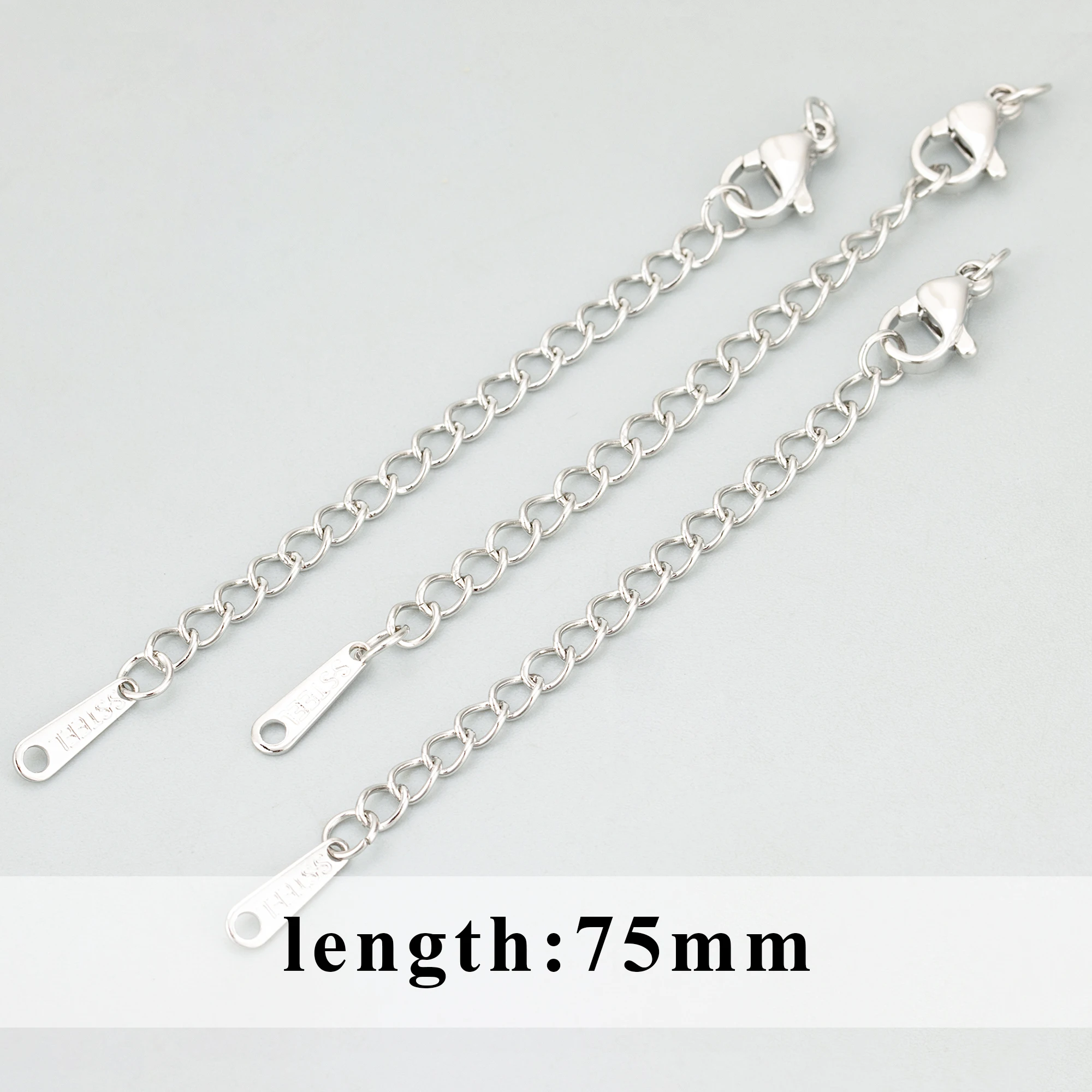 GUFEATHER,10pcs/lot,MG21,jewelry accessories,stainless steel,rose gold plated,hand made,charms,jewelry making,extended chain image 4