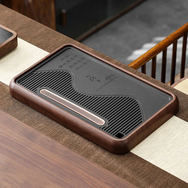 

Средний чайный поднос под камень для дома, простой и элегантный, для гостиной, в стиле высококачественного кунг-фу, чайный набор в комплект не входит