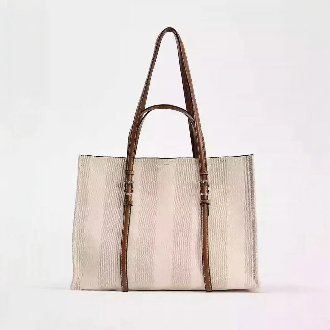 

Vivi Fashion Large Casual Shoulder Bags Luxury Tote Designer Women Canvas Square Handbag