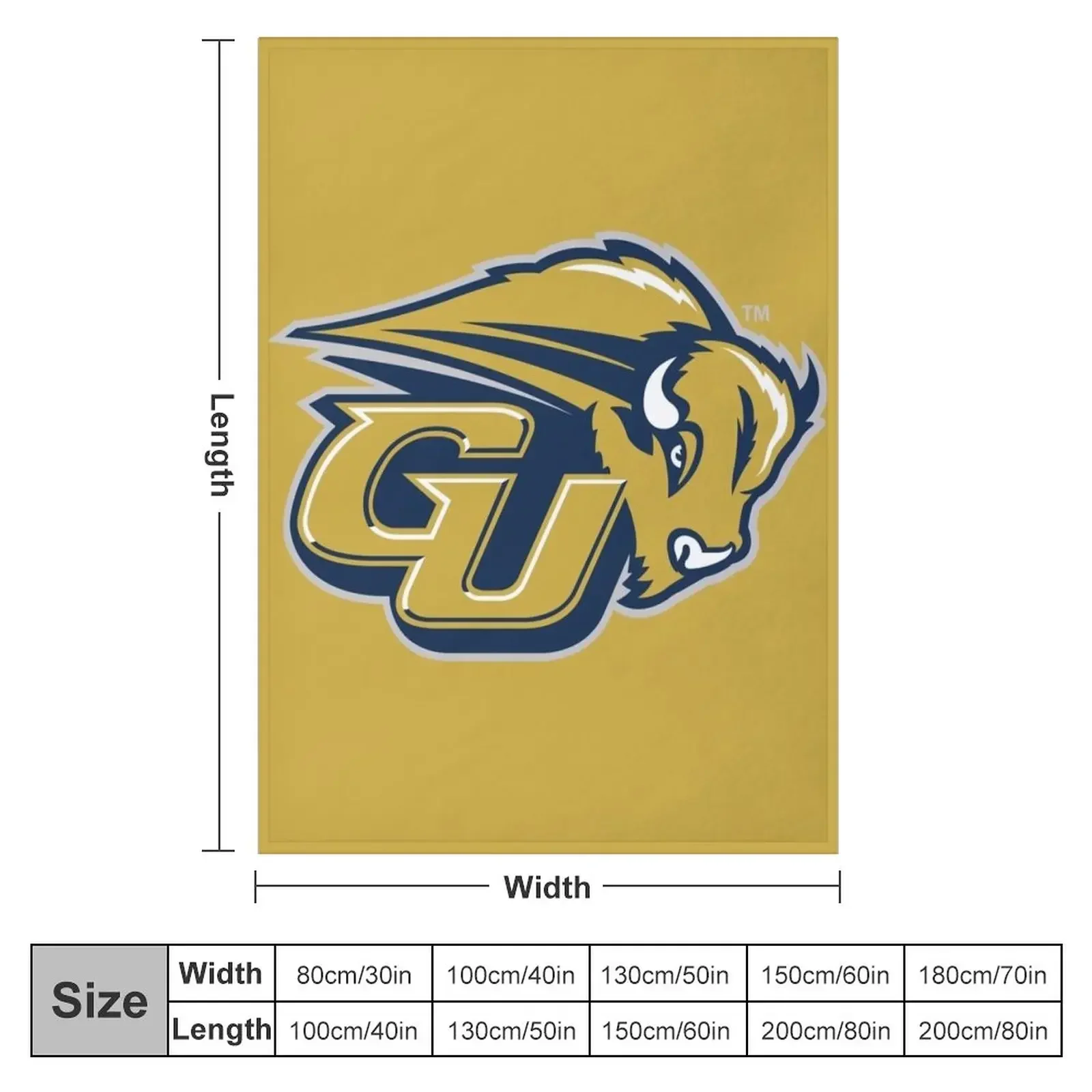 Gallaudet Universität Bison Wurf decke personal isierte Geschenk Thermik für Reises ofa Wurf decken