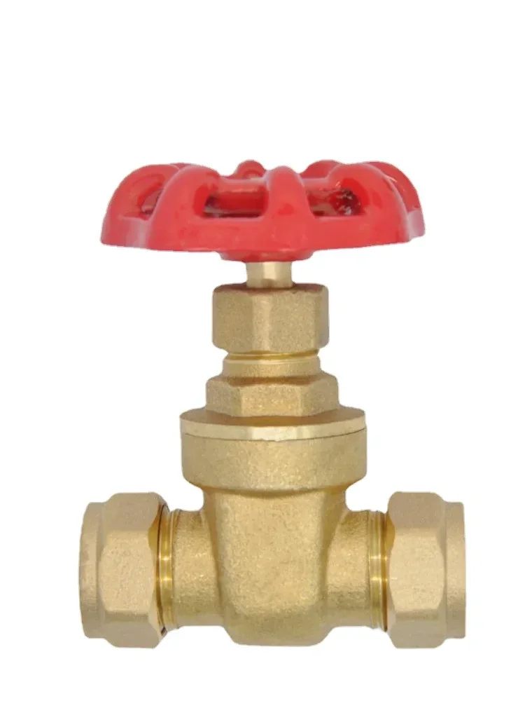 Fit 15mm 22mm 28mm 35mm 42mm OD rura miedziana kompresja unii mosiężna zasuwa odcinająca przełącznik dla hydraulika woda pompa grzewcza izolacja — zdjęcie 2