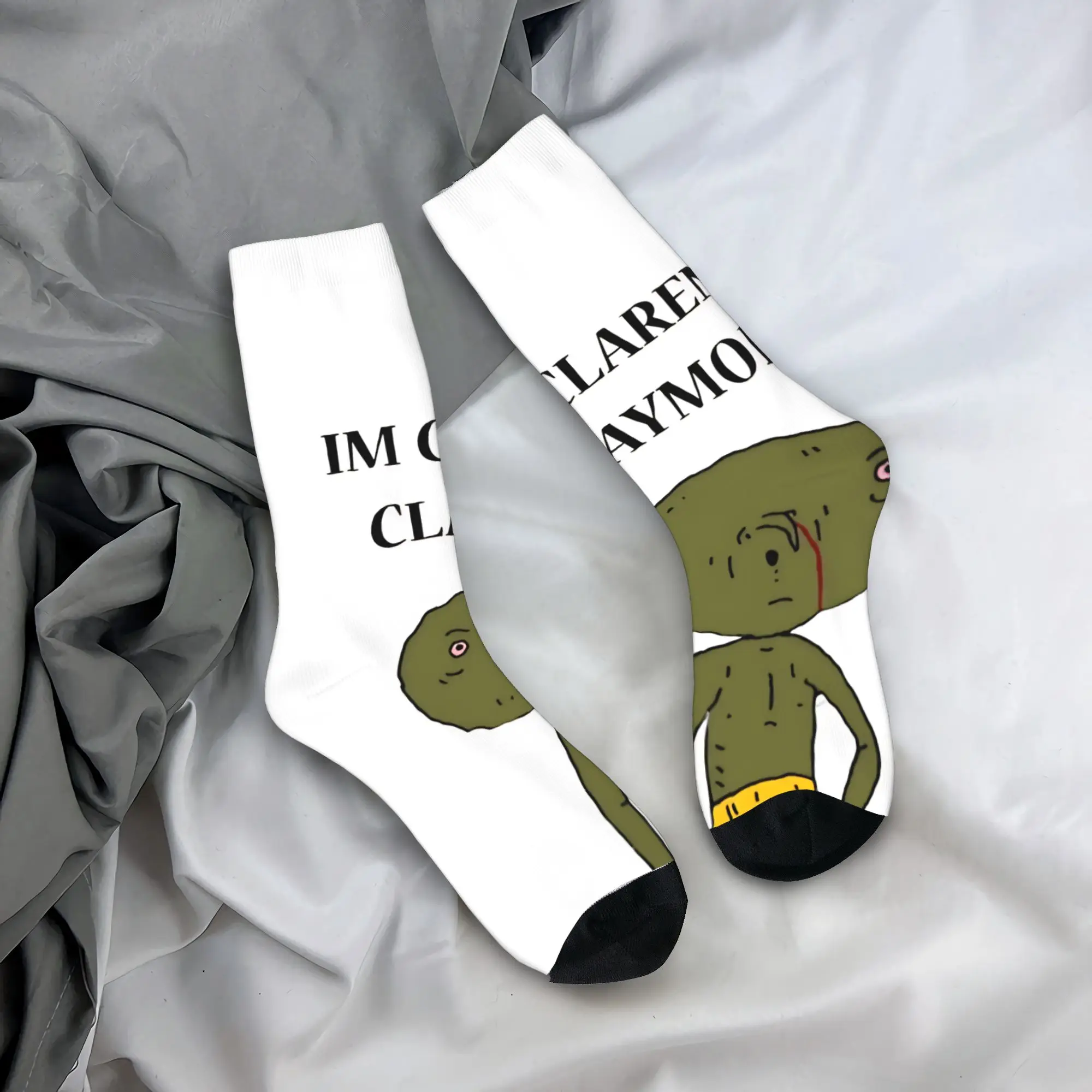 

Носки Big Lez Show Clarence Claymore, противоскользящие чулки, мужские качественные уличные носки унисекс, весенние винтажные носки с узором