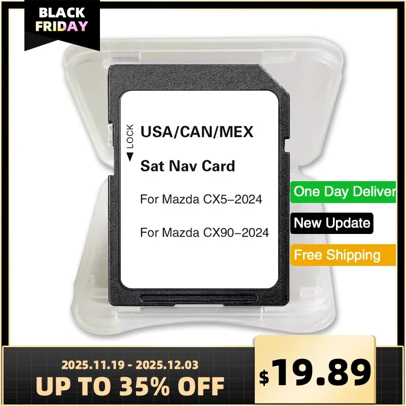 

16GB Navigation Maps SD Card 2023 Sat Navi for Mazda CX-5 CX-90 Car Memory Card USA CAN MEX Update Map Software