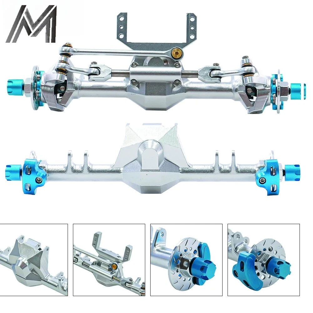 1/24 SCX24 Aluminum Front Rear Straight Axle Hydraulic Steering Link for SCX24 Deadbolt 90081 C10 JEEP Gladiator