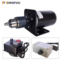 Drill Chuck DC Motor Set 220V 400W 7000RPM High Speed Small Bench Drill Adjustable Speed Electric Drill B12 B16 Drill Chuck